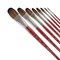 Creative Mark Staccato Synthetic Art Paint Brush - Assorted Filbert Brush Set of 8 - Long Handle, Hand-Crafted Artist Paint Brush Set - Multimedia Fine Art Paint Brushes